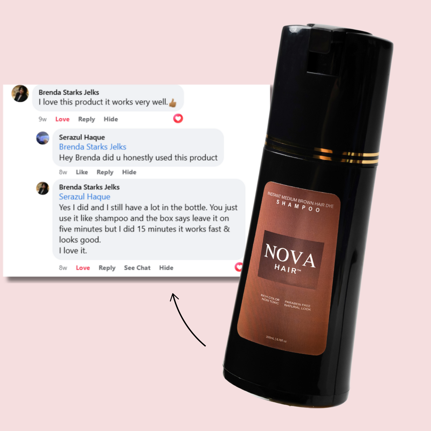Nova Hair™ Instant Dye Shampoo